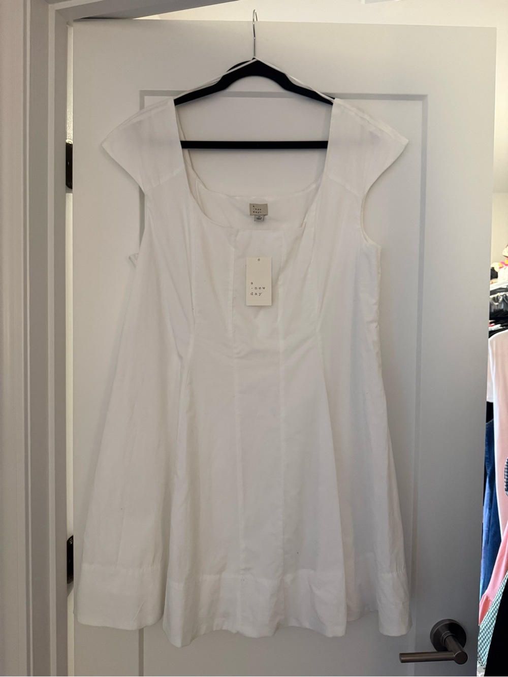 a new day White Cap-Sleeve A-Line Tunic